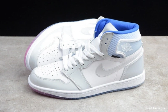 White CK6637-104 Air Jordan Retro High Blue Zoom  1 CK6637-104 Racer 0511